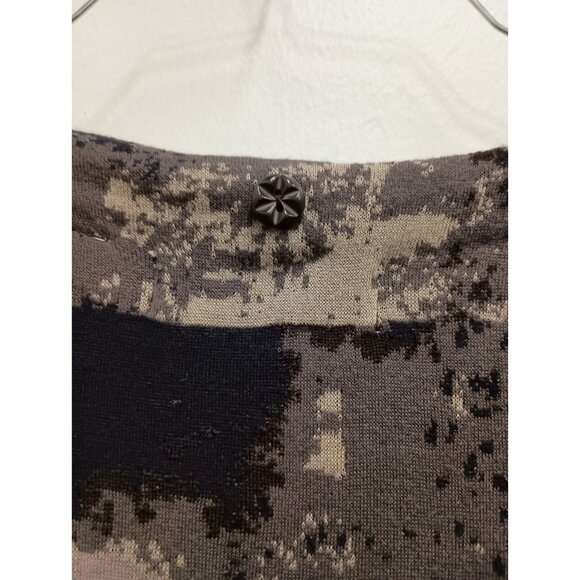 Anthropologie Charlie & Robin Wool Cardigan Medium Brown Tan Tie Dye Whimsygoth - Picture 9 of 11